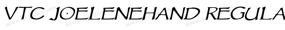 VTC JoeleneHand Regular Italic字体转换